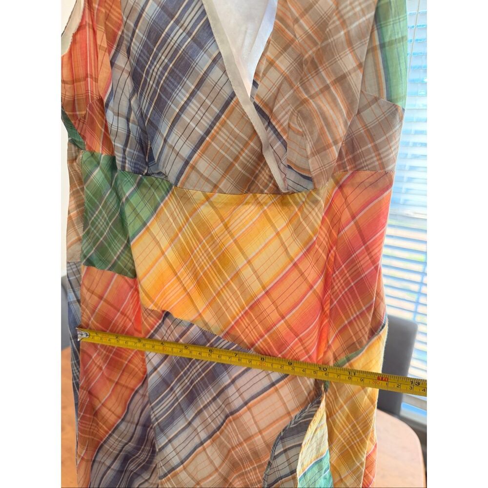 Tommy Hilfiger Colorful Maxi Dress W/ruffle Size 6 Sleeveless 100% Cotton - Picture 6 of 7